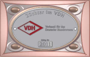 Zuechter im VDH - Plakette 2011 - klein